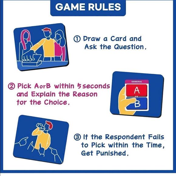 GEEKBEAR Balance Game - Would You Rather Party Card Games - Picture 4 of 7